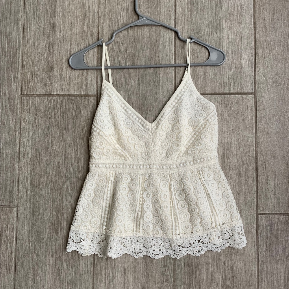 New Abercrombie and Fitch Smock Back Lace Tank | Size S